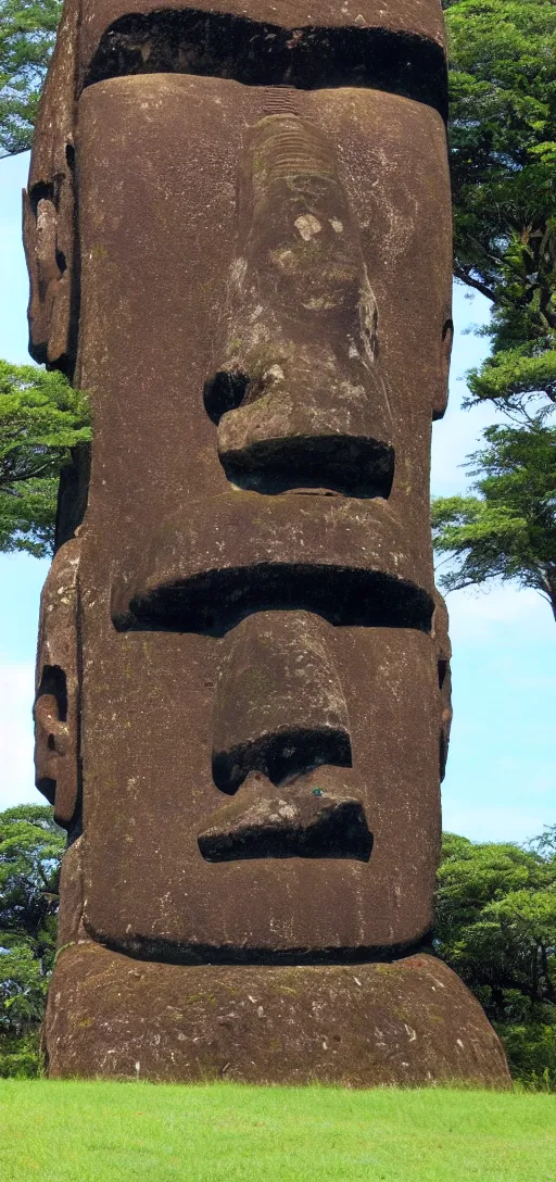 Image similar to moai at international megalithic monument