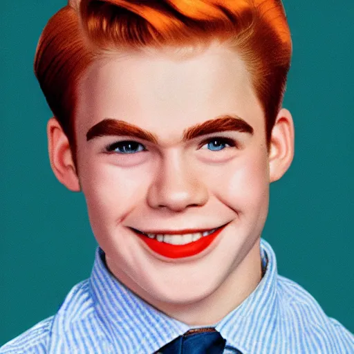Image similar to A portrait photo of Archie Andrews