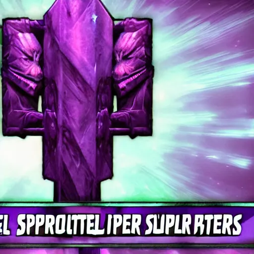 Image similar to spectral whispers pillar merger transforms purple lore