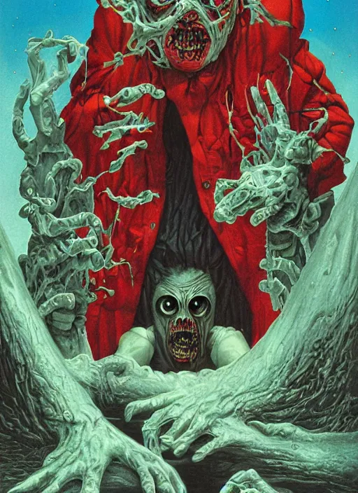 Prompt: horror poster artwork by Michael Whelan, clean