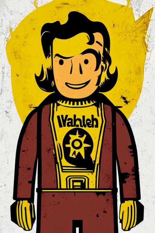 Image similar to fallout 7 6 retro futurist illustration art by butcher billy, sticker, colorful, illustration, highly detailed, simple, smooth and clean vector curves, no jagged lines, vector art, smooth andy warhol style