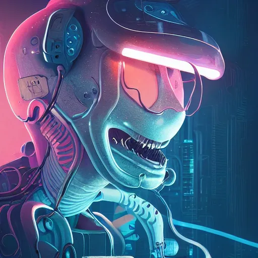 Image similar to portrait of a squid monster astronaut. full body portrait, intricate abstract. cyberpunk, intricate artwork. neon eyes, by Tooth Wu, wlop, beeple. octane render, trending on artstation, greg rutkowski very coherent symmetrical artwork. cinematic, hyper realism, high detail, octane render, 8k, minimalistic, hyperrealistic surrealism, award winning masterpiece with incredible details, a surreal vaporwave liminal space, highly detailed, trending on ArtStation