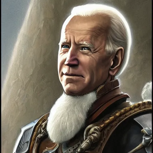 Image similar to Joe Biden as a fantasy D&D character, portrait art by Donato Giancola and James Gurney, digital art, trending on artstation