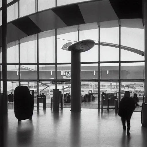 Image similar to airport interior by barbara hepworth