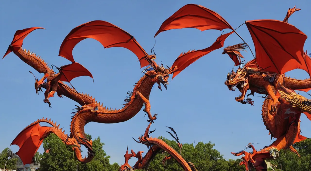 Image similar to nancy pelosi riding a fire - breathing flying dragon