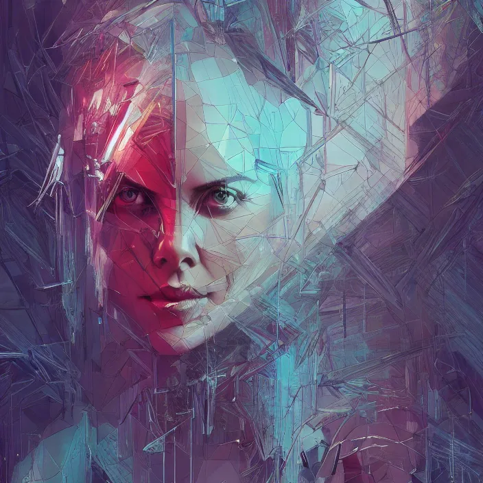 Prompt: charlize theron. intricate abstract. intricate artwork. by tooth wu, wlop, beeple, dan mumford. octane render, trending on artstation, greg rutkowski very coherent symmetrical artwork. cinematic, hyper realism, high detail, octane render, 8 k, iridescent accents. lady deadpool