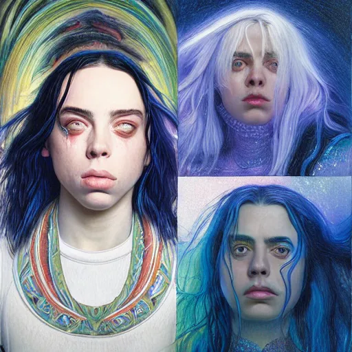 Image similar to Billie Eilish, by Chris Moore, by Mark Brooks, by Donato Giancola, by Victor Nizovtsev, by Gabriel Dawe, by Stanley Lau