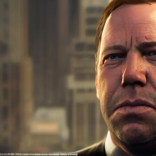 Prompt: hyperrealistic mixed media image of info wars alex jones terrified in gta v, stunning 3 d render inspired art by xiang duan and thomas eakes and greg rutkowski, perfect facial symmetry, hyper realistic texture, realistic, highly detailed attributes and atmosphere, dim volumetric cinematic lighting, 8 k octane detailed render, post - processing, masterpiece,