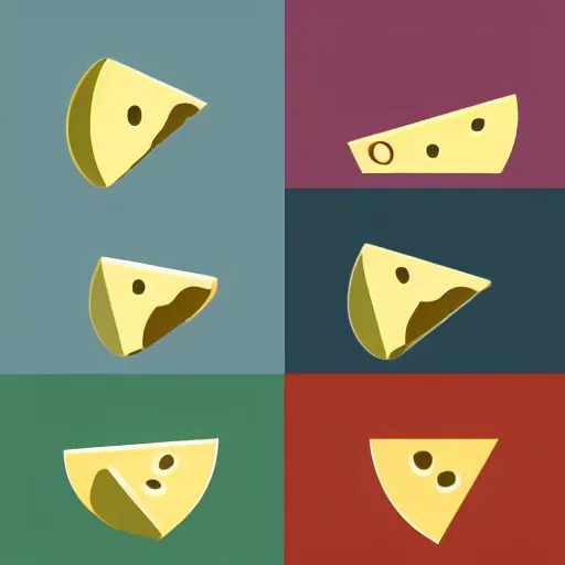 Image similar to an iconset of mice eating cheese