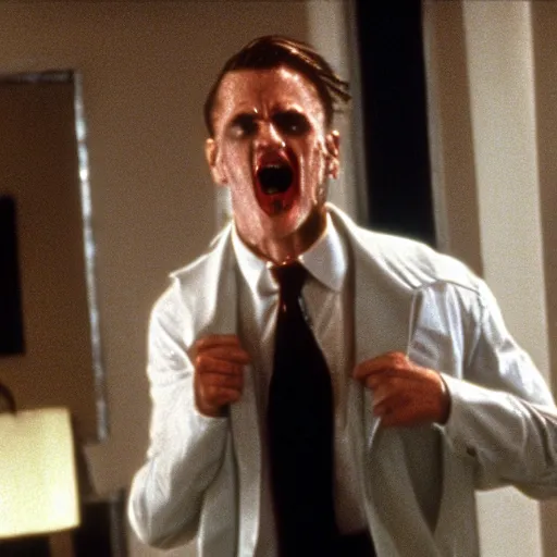 Prompt: Shark in American Psycho (1999)