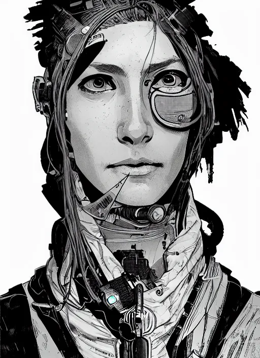 Prompt: cyberpunk surgeon. night vision. portrait by ashley wood and alphonse mucha and laurie greasley and josan gonzalez and james gurney. spliner cell, apex legends, rb 6 s, hl 2, d & d, cyberpunk 2 0 7 7. realistic face. dystopian setting.