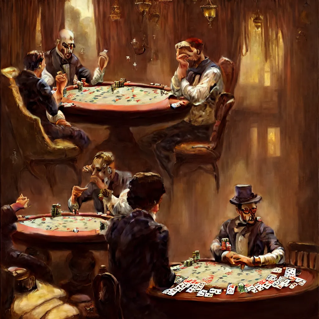 Prompt: a photo of DAVID COHEN playing poker while smoking highly detailed, dim volumetric lighting, 8k, post-processing, soft painting, trending on artstation, concept art, smooth, sharp focus, illustration,by Tom Bagshaw and Daniel Gerhartz and Albert Aublet and Lawrence Alma-Tadema and alphonse mucha