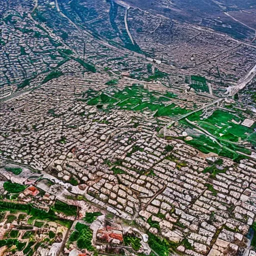 Prompt: Beqaa Lebanon, drone shot, realistic , 16k