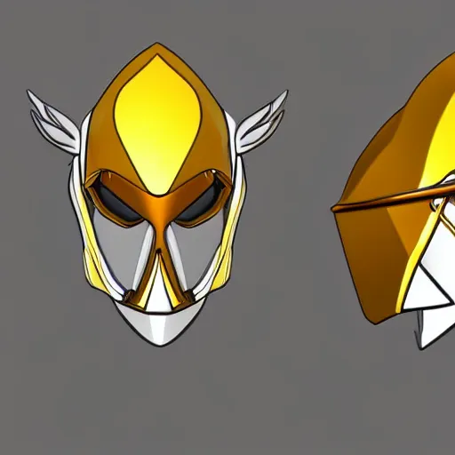 Image similar to azir gold bird helmet ref sheet detailed digital art lineart shaded deviantart artstation 4 k