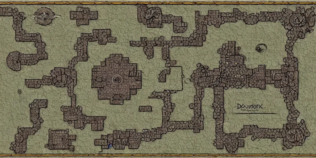 Image similar to DnD BattleMap of Cheiftain Palace. Grid battlemap 20x17