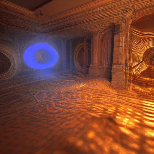 Image similar to a hyperrealistic 3 d render of a dmt trip, photorealism, dramatic lighting, volumetric lighting, 8 k, unreal engine, octane render