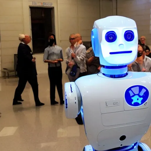 Image similar to joe biden robot, as a robot, robot