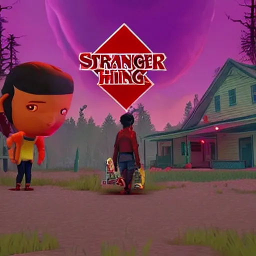 Image similar to stranger things in fortnite