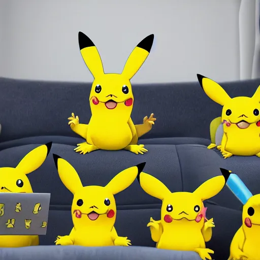 Image similar to pikachus killing and taking over the planet