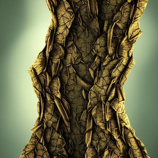 Image similar to tony stark double exposure tree bark, beautiful intricate painting, hyper realistic, studio lighting, octane render