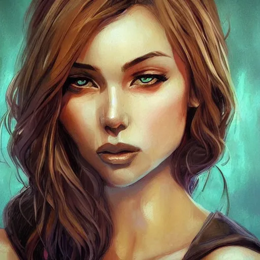 Image similar to beautiful woman, highly detailed, portrait, character art by Fiona Staples,