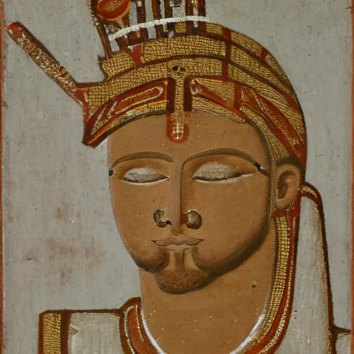 Image similar to portrait of an ancient babylonian king