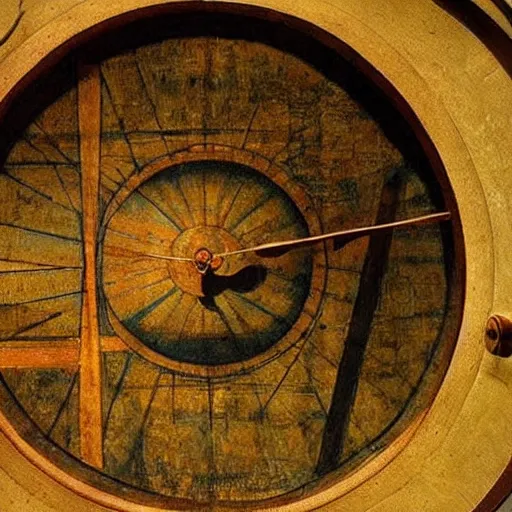 Image similar to the chronovisor by leonardo da vinci. a machine that displays the past