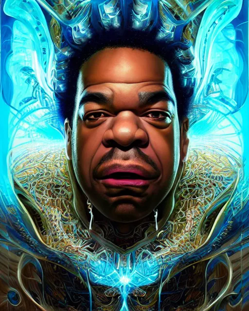 Prompt: a headshot of a young busta rhymes, made of fractals facing each other, ultra realistic, wide angle, intricate details, the fifth element artifacts, highly detailed by peter mohrbacher, hajime sorayama, wayne barlowe, boris vallejo, aaron horkey, gaston bussiere, craig mullins