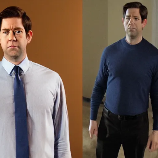 Prompt: john Krasinski as Mr fantastic