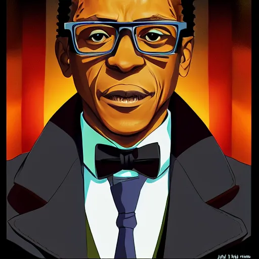 Image similar to portrait of gustavo fring, anime fantasy illustration by tomoyuki yamasaki, kyoto studio, madhouse, ufotable, comixwave films, trending on artstation