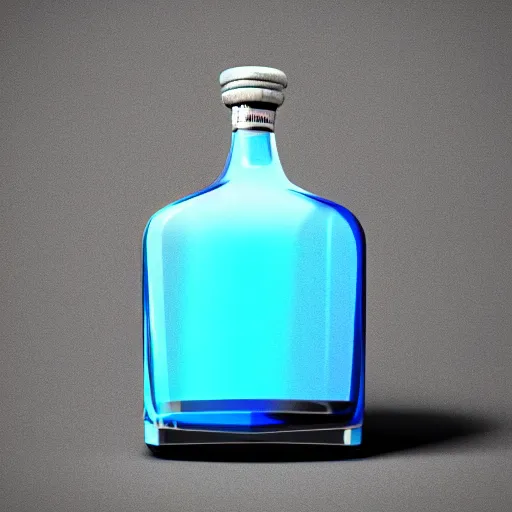 Prompt: fluffy blue cat in the bottle of whiskey, ultra details, artstation trendings, rendering by octane, black and white photo