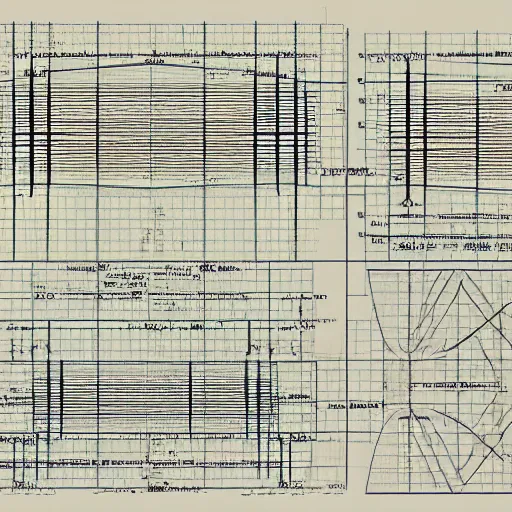 Prompt: the tangent bundle of a manifold. Technical drawing. Academic.