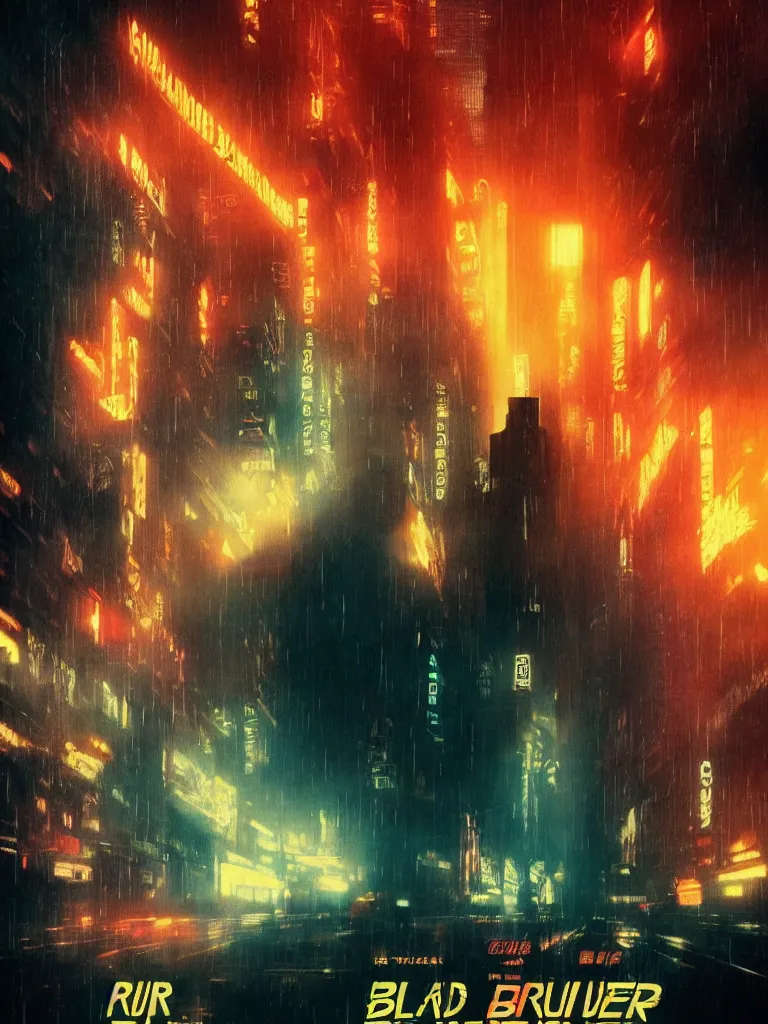 Image similar to Blade Runner movie poster