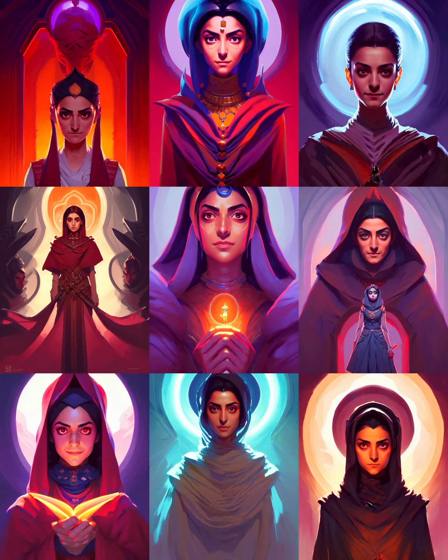 Prompt: symmetrical centered portrait, Maya Ali as a Gloomhaven mage, official fanart behance hd artstation by Jesper Ejsing, by RHADS and Makoto Shinkai and Lois van baarle and ilya kuvshinov and rossdraws