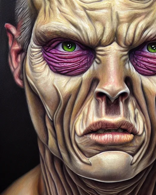 Prompt: a realistic detailed portrait painting of a monster