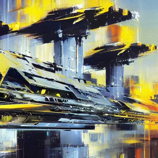 Image similar to minimalist dimensions shift warp concept art oil painting by john berkey , loosely detailed, brush hard
