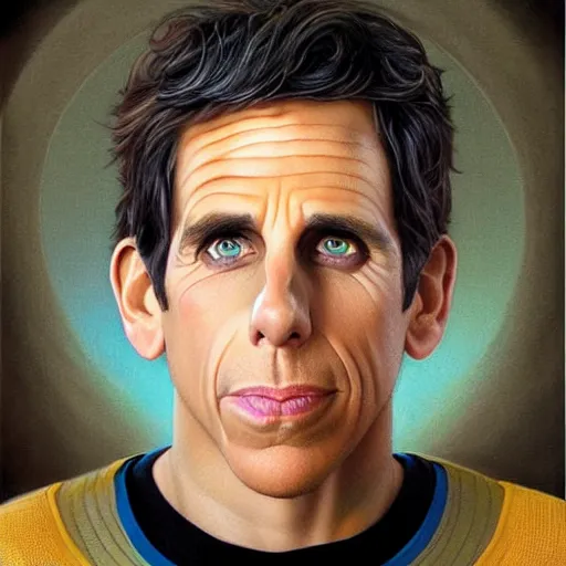 Image similar to ben stiller portrait, Pixar style, by Tristan Eaton Stanley Artgerm and Tom Bagshaw.