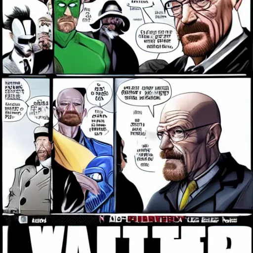 Image similar to walter white joins the avengers