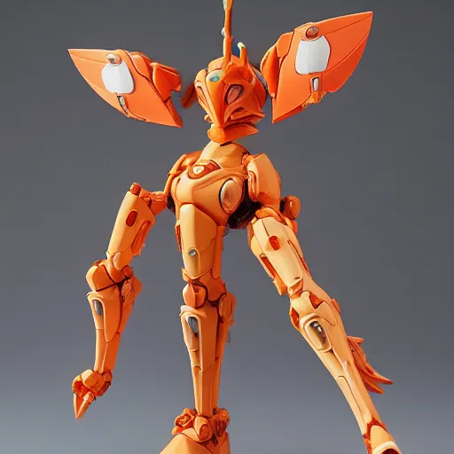 Image similar to futuristic nymphaea themed mecha waterlily upper body four arms vines, flower sepals forming helmet, evangelion, nymphaea, 8 k hd resolution, barbatos gundam with floral inlay, bandai box art, star wars, makoto kobayashi, frank gehry, raymond swanland