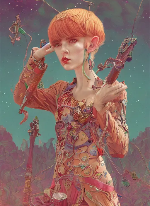 Prompt: hot elf :: by Martine Johanna and Simon Stålenhag and Chie Yoshii and Casey Weldon and wlop :: ornate, dynamic, particulate, rich colors, intricate, elegant, highly detailed, centered, artstation, smooth, sharp focus, octane render, 3d