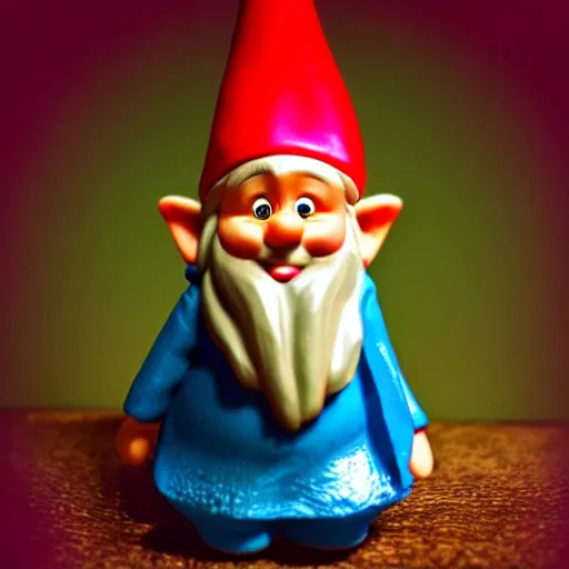 Prompt: a gnome that lives inside your computer, cryptid, photograph, whimsical