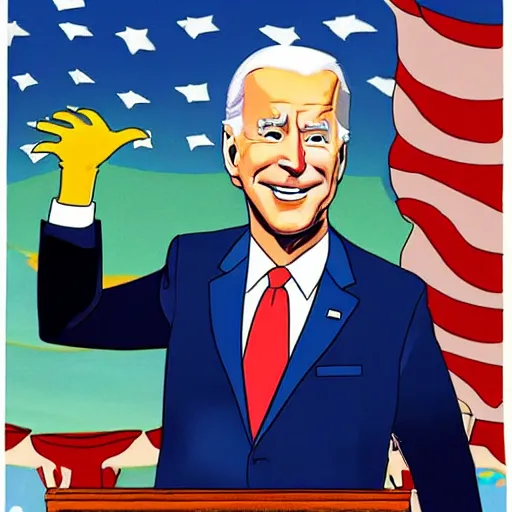 Prompt: biden ruling the usa in dr suess style