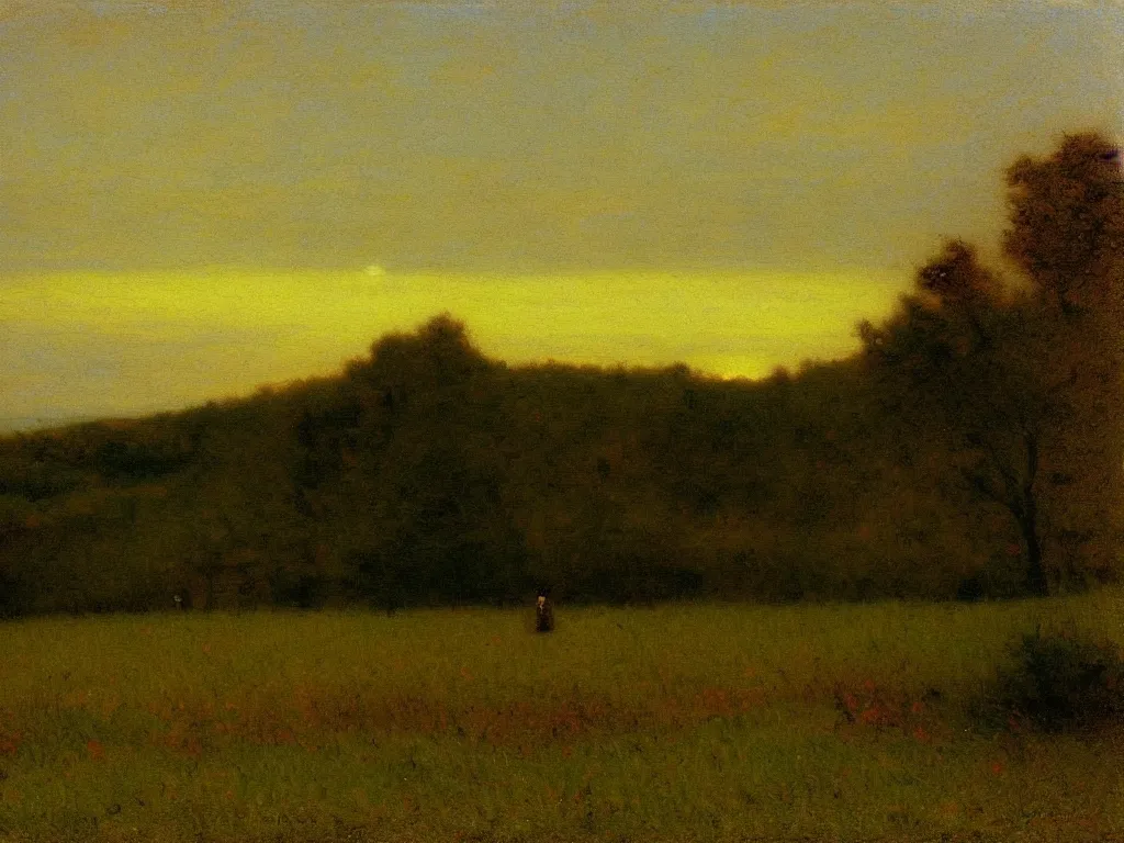 Prompt: 🌅 by george inness