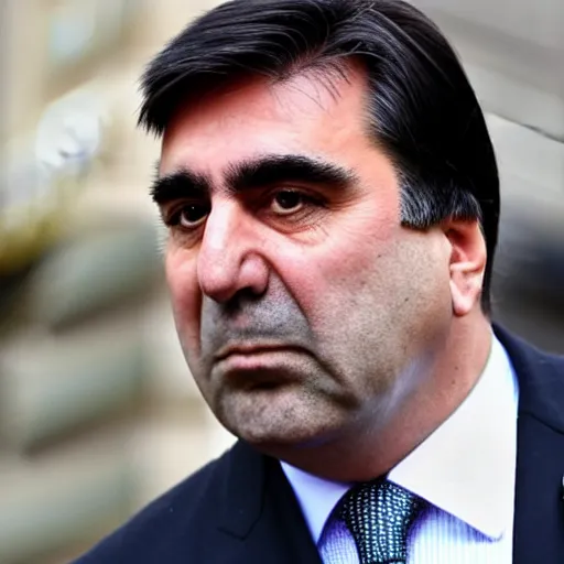 Image similar to president saakashvili running away from prison