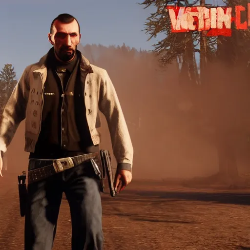 Image similar to Niko Bellic in Red Dead Redemption 2