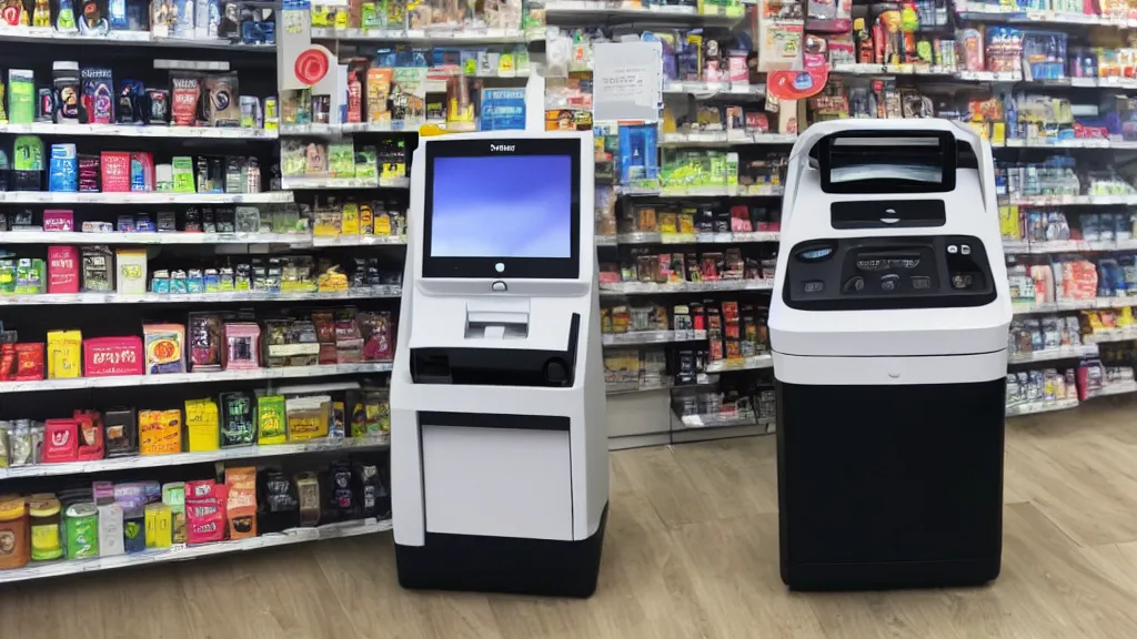 Image similar to instax efficacious convenience store robo - cashier