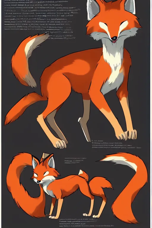 Image similar to an anthropomorphic fox, fursona!!! by don bluth, by kawacy, trending on artstation, full body