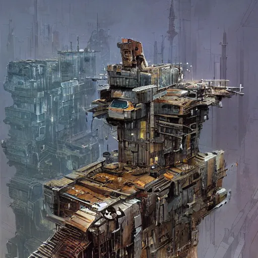 an incredible mega structure building by ian mcque | Stable Diffusion