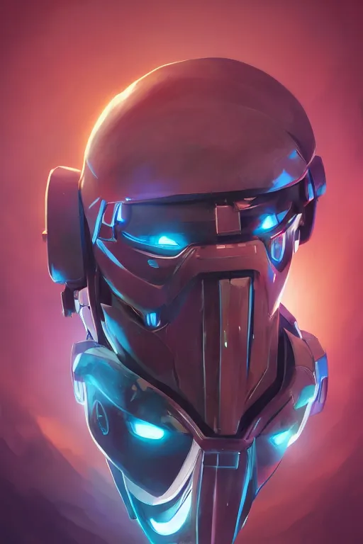 Image similar to epic mask helmet robot ninja portrait stylized as fornite style game design fanart by concept artist gervasio canda, behance hd by jesper ejsing, by rhads, makoto shinkai and lois van baarle, ilya kuvshinov, rossdraws global illumination radiating a glowing aura global illumination ray tracing hdr render in unreal engine 5