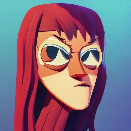 Image similar to face icon stylized minimalist regular show, loftis, cory behance hd by jesper ejsing, by rhads, makoto shinkai and lois van baarle, ilya kuvshinov, rossdraws global illumination